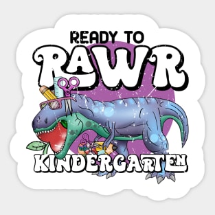 Ready to rawr kindergarten Sticker